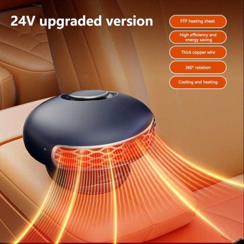 Afbeelding van Auto Verwarming Fan 150W Auto Verwarming Mini Elektrische Koeling Verwarming 12 V/24 V Auto Voorruitontdooier Ontwaseming Ontwaseming Voertuig