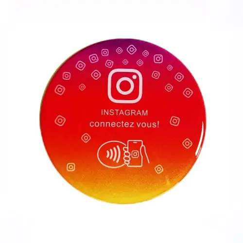 Image de Carte NFC Programmable Rondes - 13.56MHz NTG215