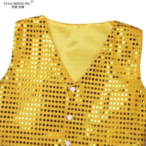 Image de Costume de Danse Jazz Étincelant pour Enfants