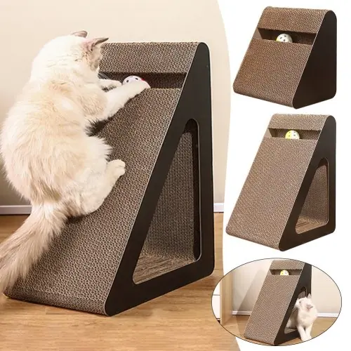 Image de Griffoir Chat 2 en 1 - Jouet Anti-Stress avec Boules Rotatives