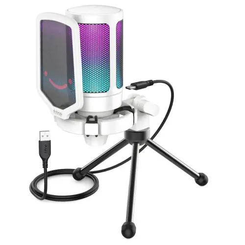 Image de Microphone USB Pro pour Jeux & Podcasts - AmpliGame A6V