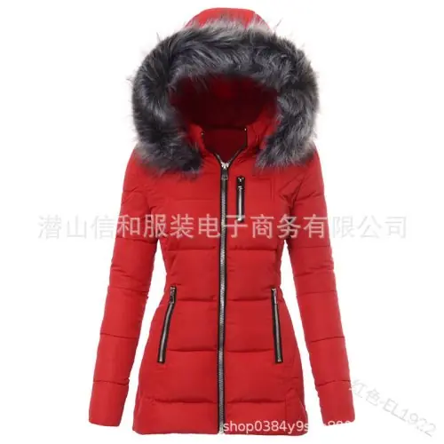 Image de Parka Hiver Femme - Chaud, Élégant & Coupe-Vent