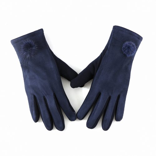 Afbeelding van Warmte en Stijl in één: Vrouwen Winter Handschoenen met Kasjmier, Suède & Pluche – Winddicht, Touchscreen & Comfortabel voor Rijden
