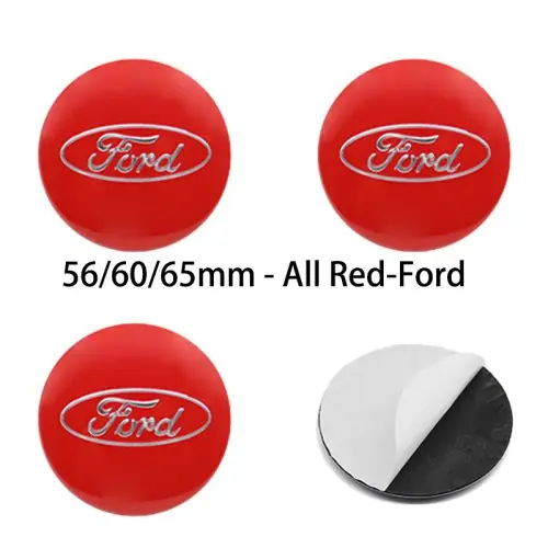 Image de Capuchons de moyeu de roue décoratifs 56-65mm pour Ford Focus, Mondeo, Kuga