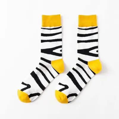 Image de Chaussettes Homme Créatives Crocodile & Zèbre
