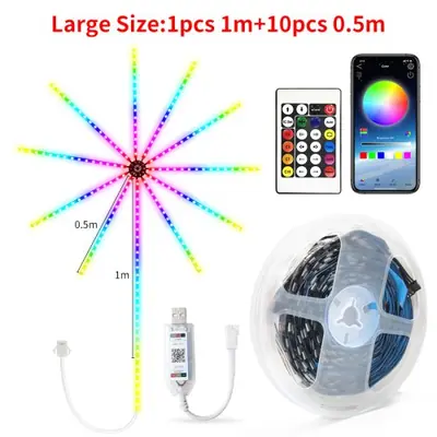 Image de Guirlande LED Feux d'Artifice avec Contrôle Bluetooth