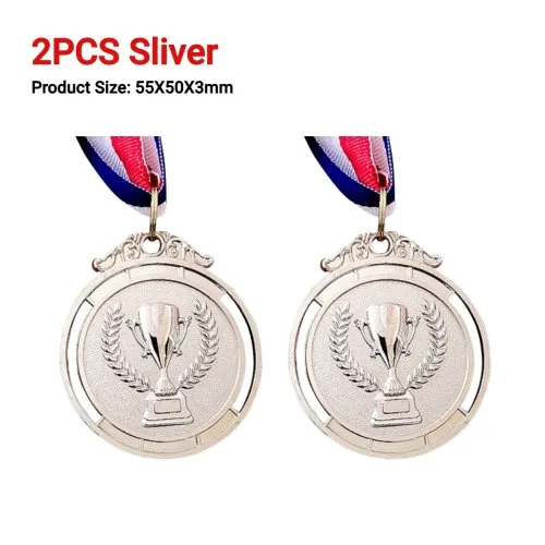 2PCS zilver