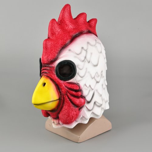 Bild von Latex Hahn-Maske – Lustige Cosplay Maske für Halloween & Partys