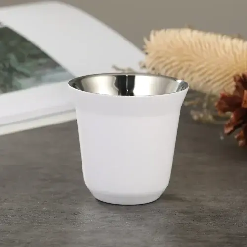 Image de Mini Tasse à Café Isolante 80ml - Acier Inoxydable