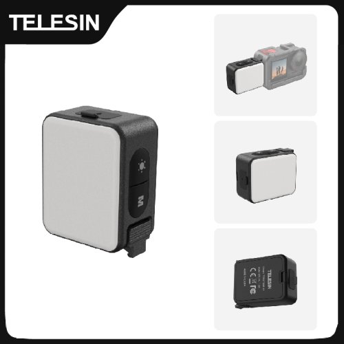 Bild von Telesin Schnellwechsel Mini Unterwasser-Selfie-Licht für DJI Osmo Action 2, 3, 4, 5 Pro – Wasserdichtes LED-Beleuchtungssystem für Actionkameras