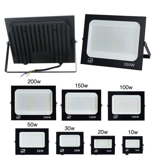 Afbeelding van Waterdichte LED Schijnwerper Spotlight 100W, 150W, 200W – Buitenverlichting 6500K voor Garage, Gym, Straatpoort en Wandlampen (AC220V)