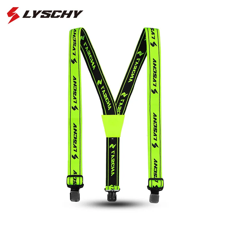Zdjęcie Spodnie motocyklowe szelki męskie wysokie elastyczne regulowane spodnie motocyklowe motocrossowe paski przygodowe spodnie turystyczne szelki 40mm