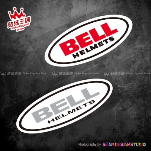 Image de Autocollants Moto Waterproof pour Casque Bell