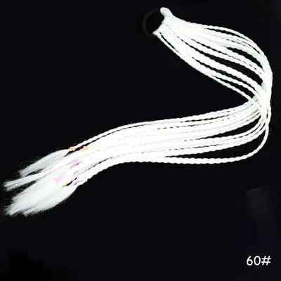 Image de Tresse Arc-en-Ciel Synthétique pour Fille - Extension Queue de Cheval