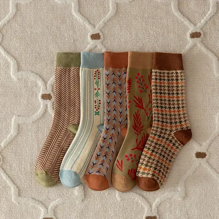 Image de Chaussettes Harajuku Vintage pour Femmes