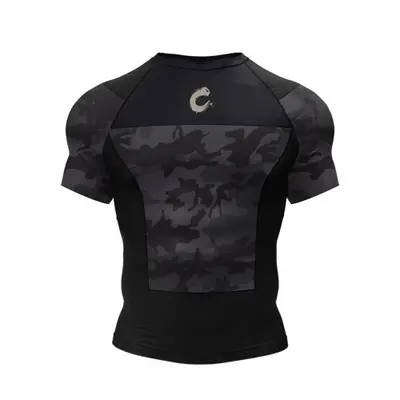 Image de Tenue No Gi BJJ - Ensemble Compression Noir pour Hommes