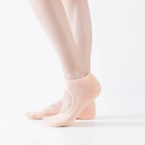 Image de Chaussettes de Yoga Antidérapantes Femme - Coton Doux & Confort