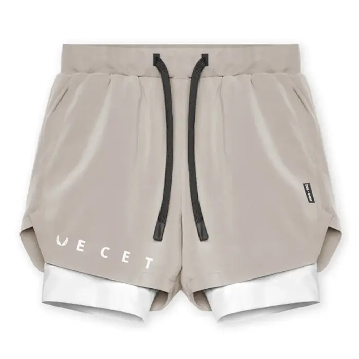 Image de Shorts Fitness 2-en-1 Homme - Séchage Rapide & Confort Max