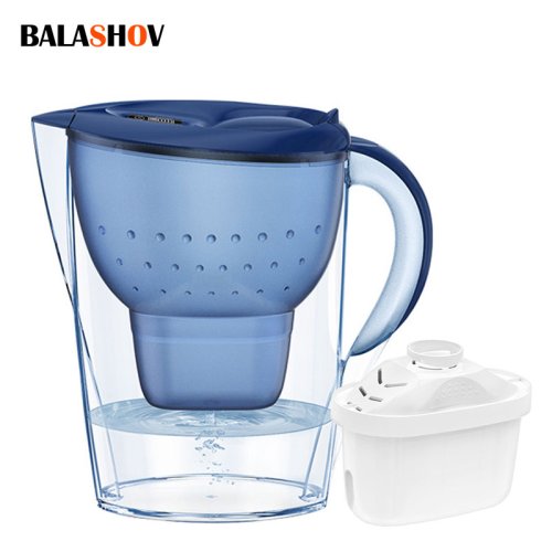 Imagen de Hervidor de Agua con Filtro Triple de Carbón Activado y Alcalinidad – Purificador de Agua para Hogar con Temporizador y Filtro No Tóxico de 3.5 Litros