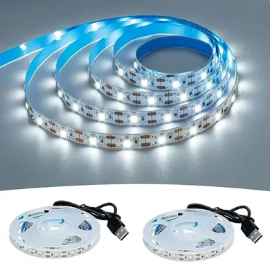 Image de Bande LED USB 5V Blanc Chaud - Éclairage TV & Déco Intérieur