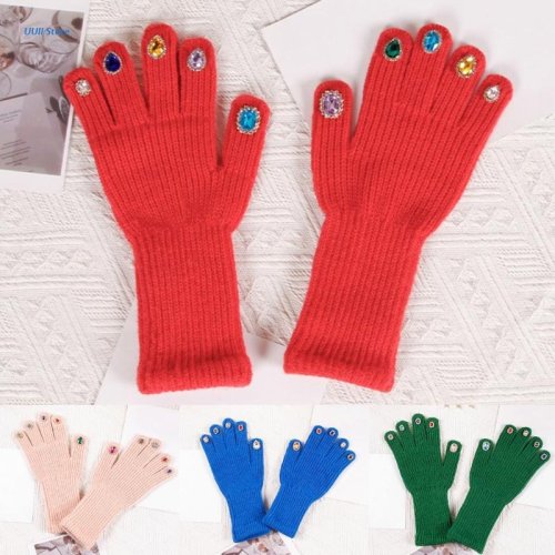 Immagine di Guanti Invernali Unisex con Pietre Preziose - Caldi e Touchscreen