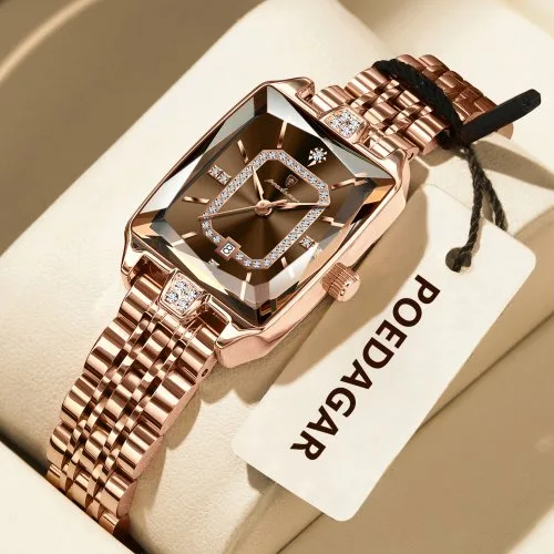 Rosa gold braun