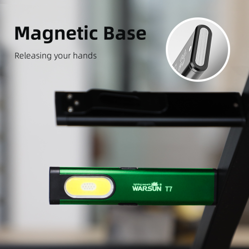 Immagine di Torcia LED Portachiavi Warsun T7 - 650LM, Mini Lanterna Tascabile con Magnete