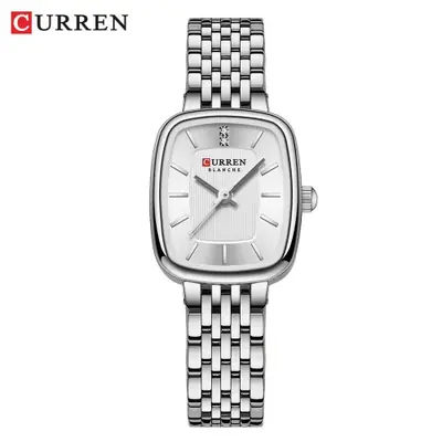 Montre Femme Élégante en Acier avec Diamants - Style Simple & Raffiné