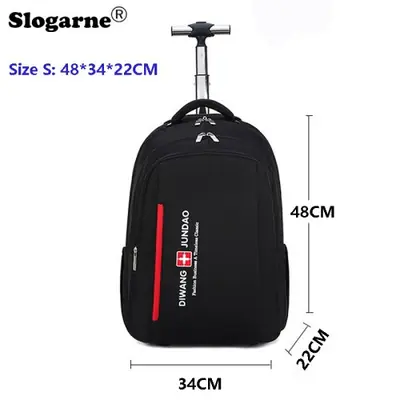 Image de Sac à Dos Roulant 26 Pouces - Grande Capacité & Pratique