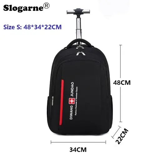 Image de Sac à Dos Roulant 26 Pouces - Grande Capacité & Pratique