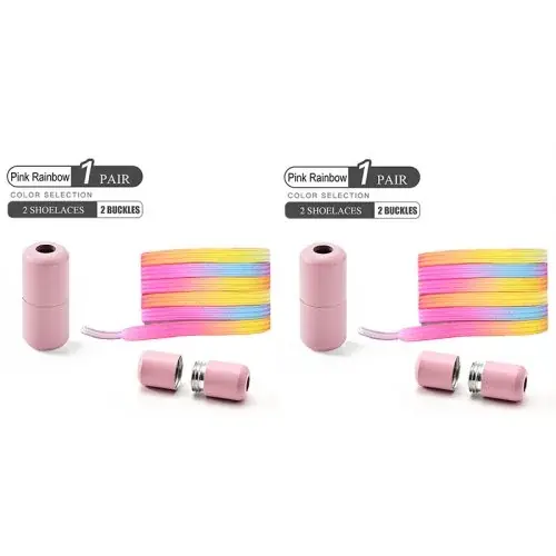 2pairs-rose arc-en-ciel