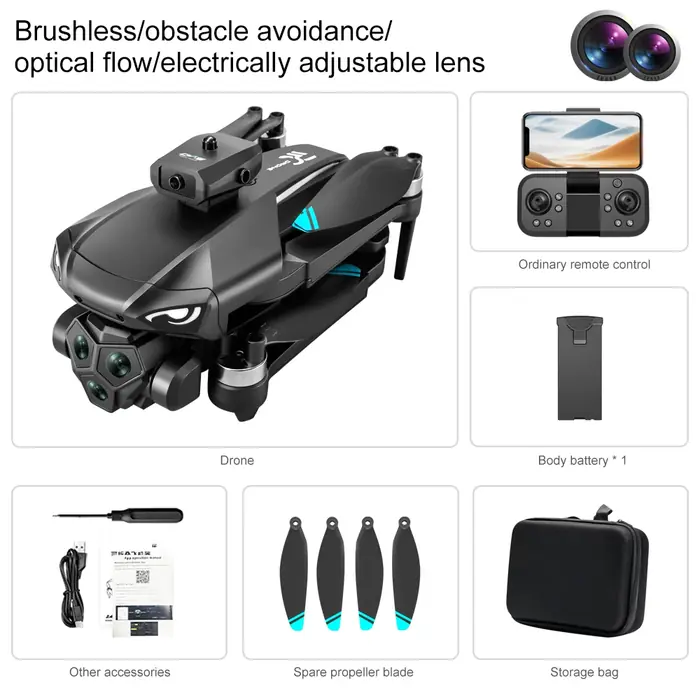 Image de Drone Pro M33 Max 4K - Caméra HD, GPS, 5G WiFi, Écran Intégré