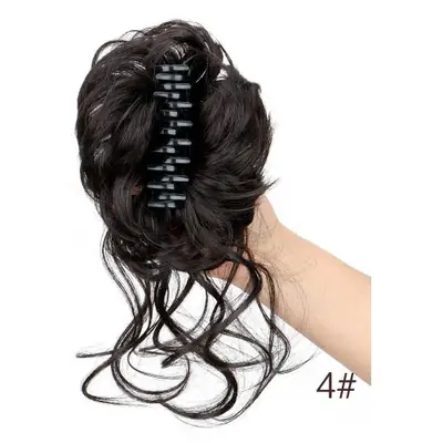 Image de Chignon Faux Bouclé 10 Pouces - Pince à Cheveux Synthétique