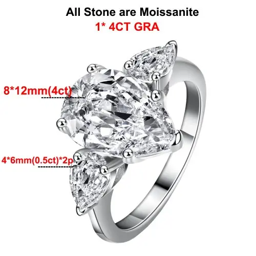 Centre 4CT moissanite