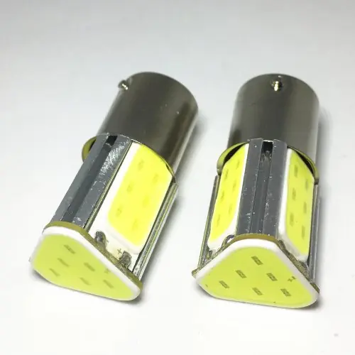 Image de Feux Arrière LED 12V - Blanc & Rouge - P21W BA15S 1156