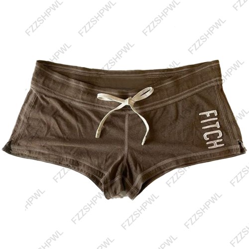 Imagen de Pantalones Cortos Estilo Y2K para Mujer con Estampado de Letras, Moda Urbana Hip Hop, Harajuku Vintage, Chic Gótico Punk Emo, Encaje y Diseño Browen
