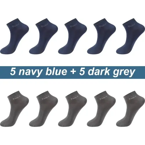 5 bleu marine 5 gris foncé