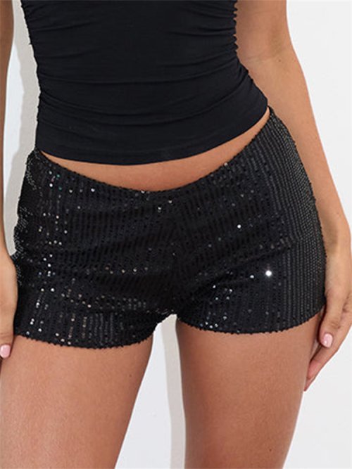 Short Paillettes Femme Tendance Été