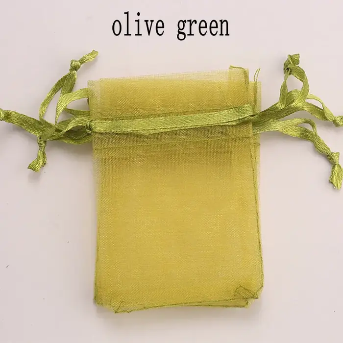 Image de Sacs Cadeaux Organza 9x12cm - 100 pcs, 20 Couleurs
