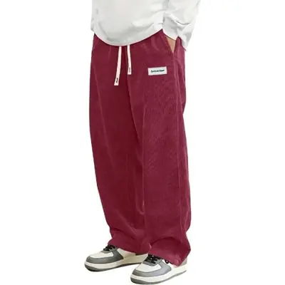 Image de Pantalons Homme Velours Côtelé Baggy - Style Streetwear