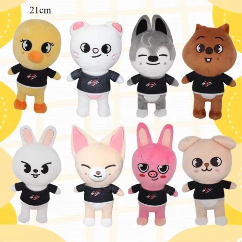 Immagine di Peluche Kpop SKZOO Leebit Cartone Animato - morbida e adorabile bambola kawaii, perfetta come compagno per bambini e adulti, regalo ideale per fan di Stray Kids
