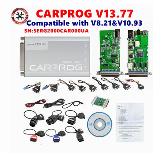 Image of Carprog V13.77 Full Adapters Set with Serg2000 Car000ua Support – Professional ECU Chip Tuning and Auto Repair Programmer Interface