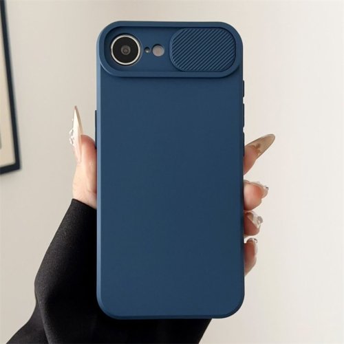 Bild von Schieberamera-Objektivschutz, stoßfeste Handyhülle für iPhone 16E 15 14 Plus 13 12 Mini 11 16 Pro Max, weiche Silikon-Stoßstangenabdeckung