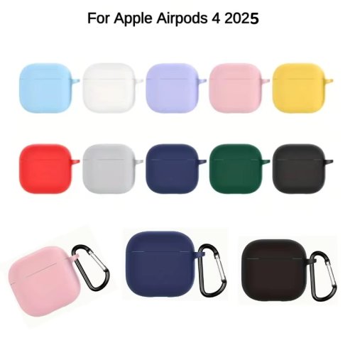 Afbeelding van Zachte Siliconen Beschermhoes voor AirPods 4e Generatie 2026 met Actieve Ruisonderdrukking – Schokbestendig en Stijlvol Design