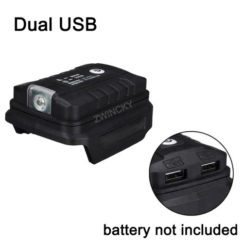 Image de Adaptateur LED Makita 14.4V/18V avec Double USB