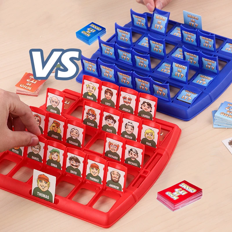Image of Guess Who I Am? Interactive Board Game for Kids – Fun Parent-Child Logic Puzzle with Character Cards and Strategic Chessboard Play