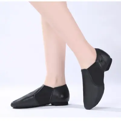 Image de Chaussures de Danse Jazz En Cuir Mouton - Antidérapantes & Confortables