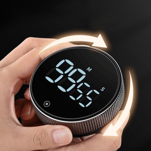 Imagen de Temporizador Digital LED con Alarma Inteligente para Cocina, Ducha y Hogar – Diseño Magnético y Multifuncional