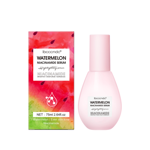 Immagine di Siero Viso Idratante con Estratto di Anguria e Niacinamide - Primer Liquido Luminoso per Trucco Naturale e Pelle Radiosa