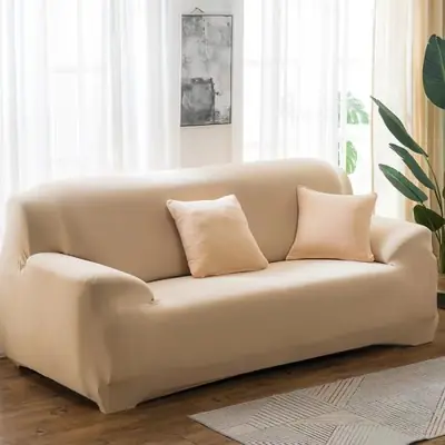 Image de Housse de Canapé Élastique - Uni & élégant pour tous les modèles